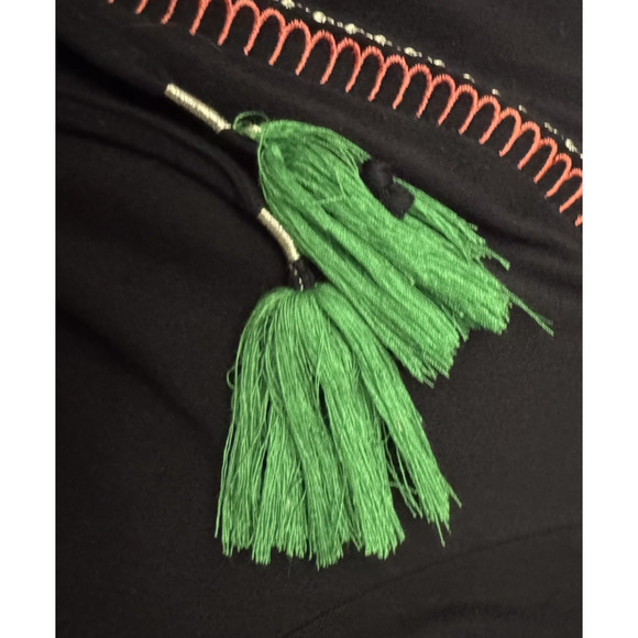 Boden Remi Belted Embroidered Midi Dress Womens Size US 14R Navy Blue Floral - Picture 6 of 9